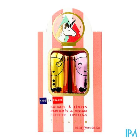 vignette Inuwet Baume A Levres Jingle Pink Cheesecake + Sorbet Framboise 3g5 X2