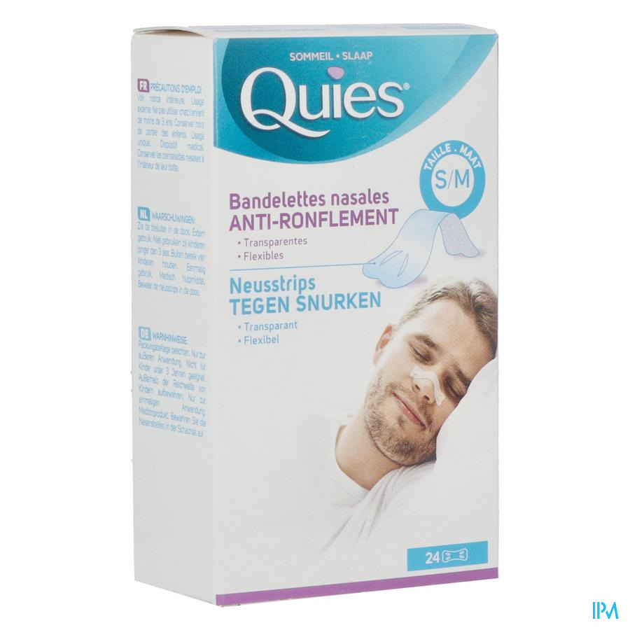 vignette Quies A/ronflement Bandelette Nasale Petit 24