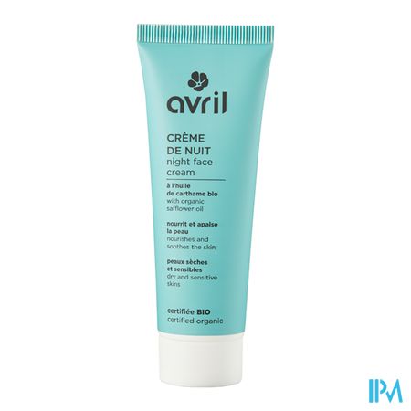 vignette Avril Creme De Nuit Peaux Seches Sensibles Certifiee Bio 50ml
