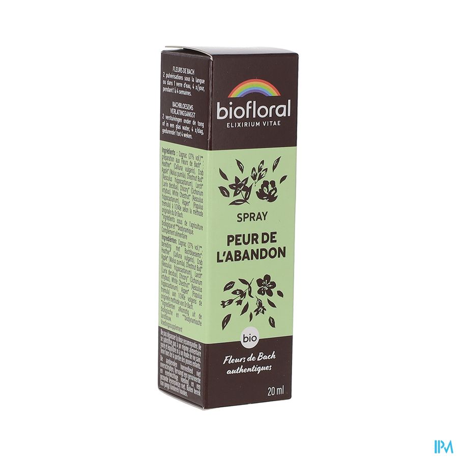produit BIOFLORAL PEUR DE L'ABANDON SPR BIO 20ML