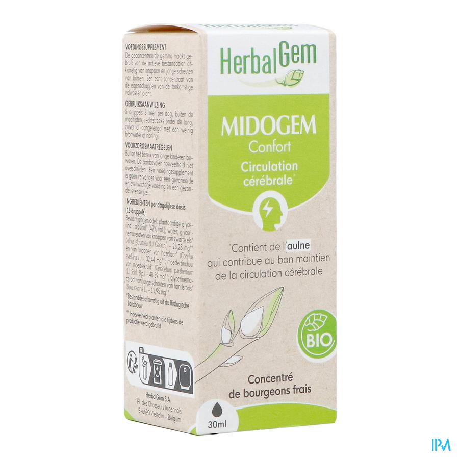 produit HERBALGEM MIDOGEM CONFORT GC24 BIO 30ML