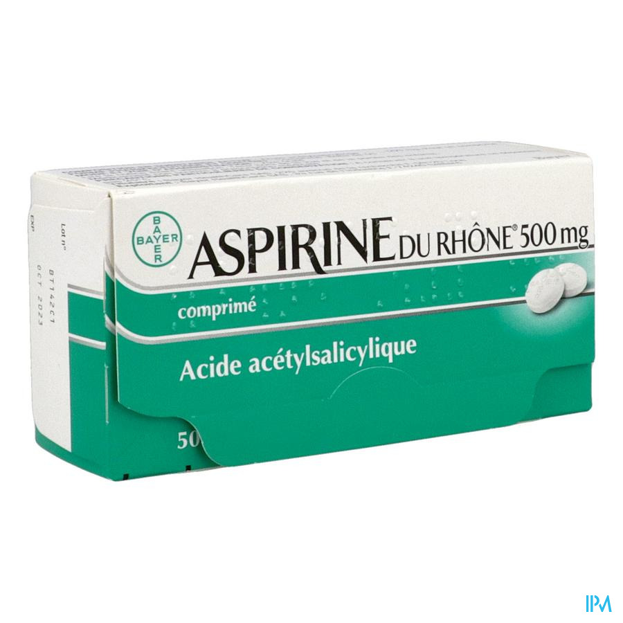 produit ASPIRINE 500MG RHONE CPR 50