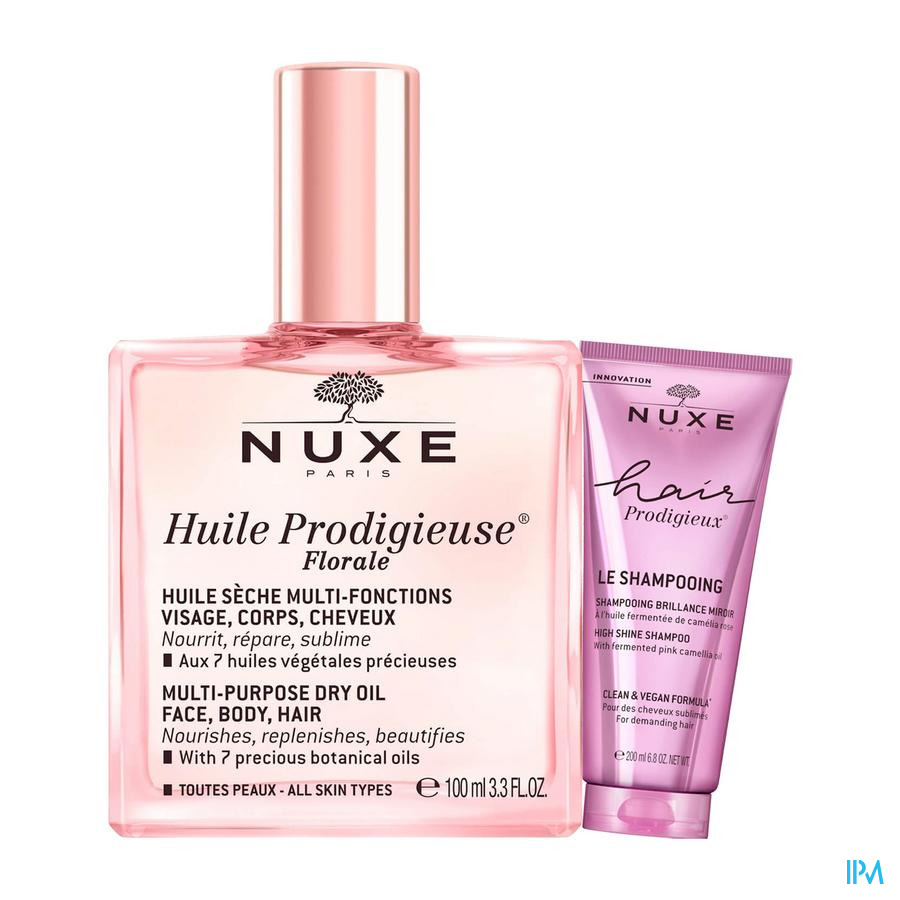 produit Nuxe Huile Prodigieuse Offre Portee Huile Prodigieuse Florale 100ml + Hair Prodigieux Shamp 30ml