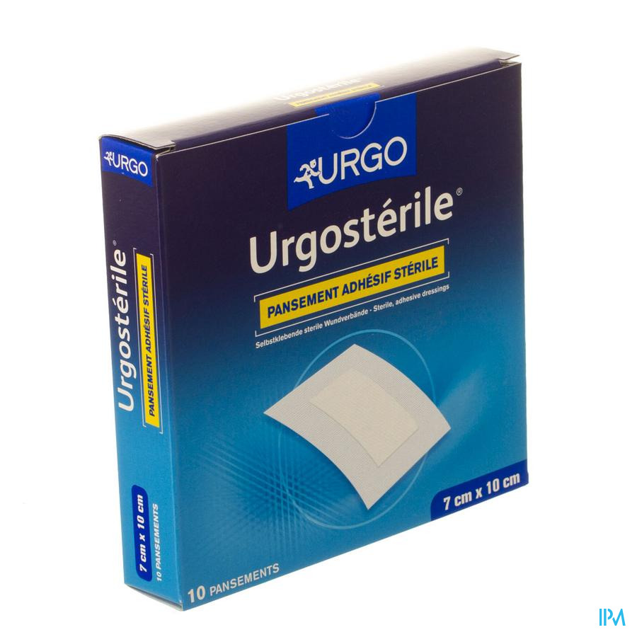 produit Urgosterile Pansement Adhesif Sterile 10cm X 7cm 10