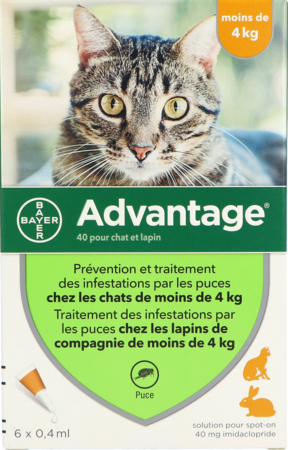 vignette Advantage Chat 40 Spot On Solution 0ml4 X6