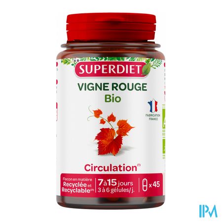 vignette Superdiet Vigne Rouge Bio Gelule 45