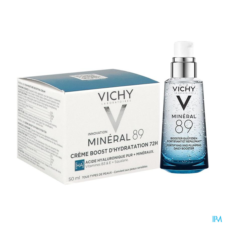 vignette Vichy Mineral 89 Creme Legere 50ml + Mini Mineral 89 Booster 10ml Offert