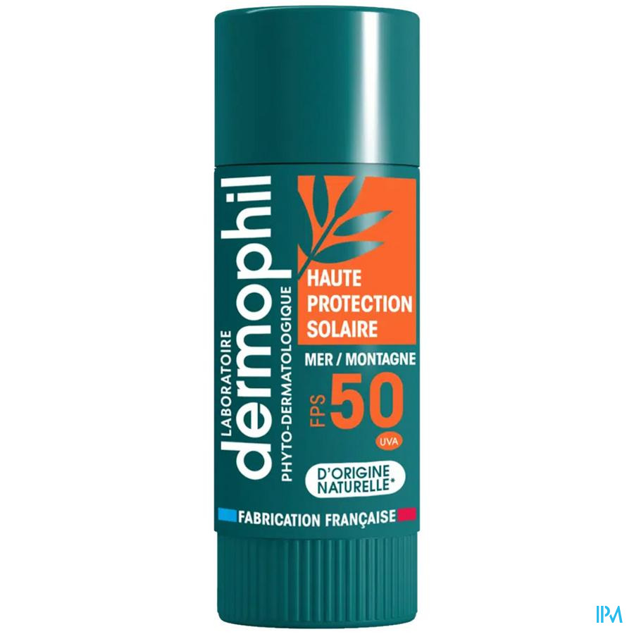 vignette Dermophil Indien Stick Levres Haute Protection Solaire Fps 50 4g