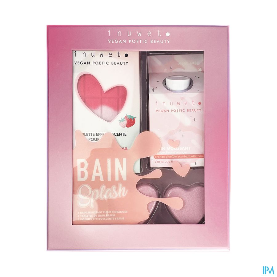 produit INUWET COFFRET BAIN SPLASH FRAISE