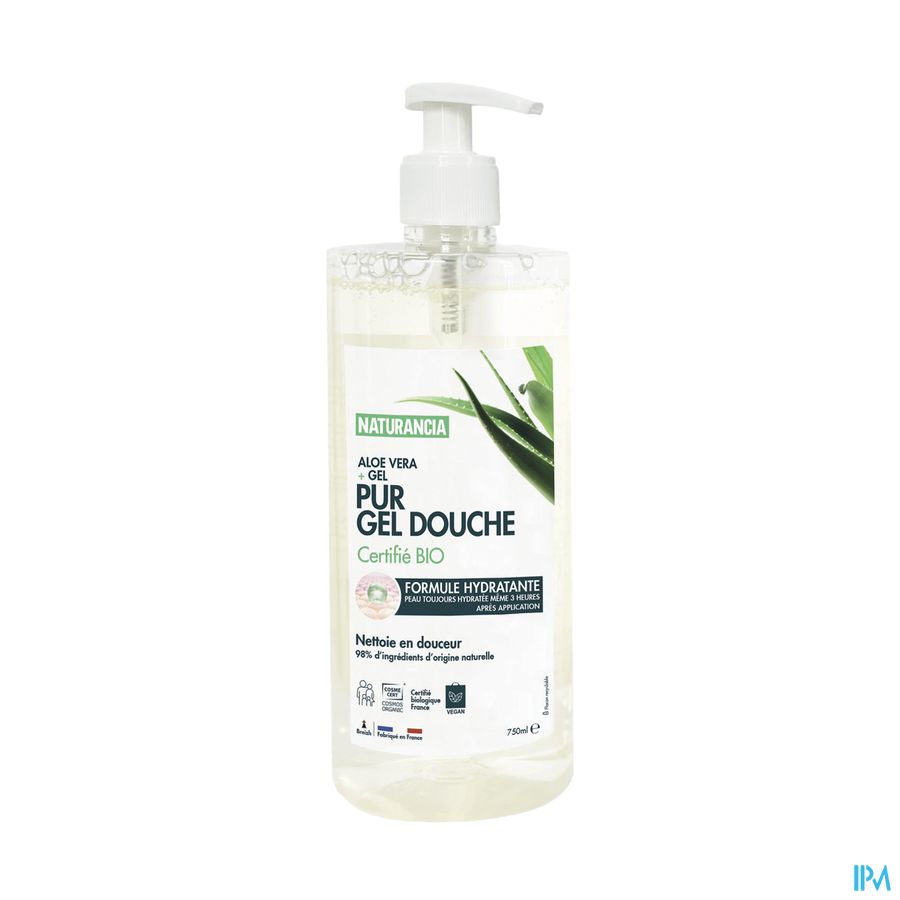 produit NATURANCIA ALOE VER PUR GEL DCHE BIO750ML