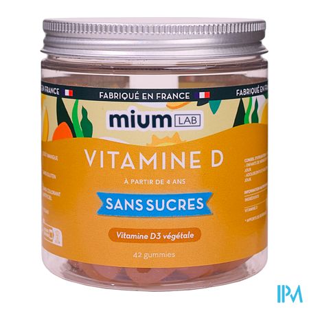 vignette Mium Lab Vitamine D Sans Sucre Gummies 42