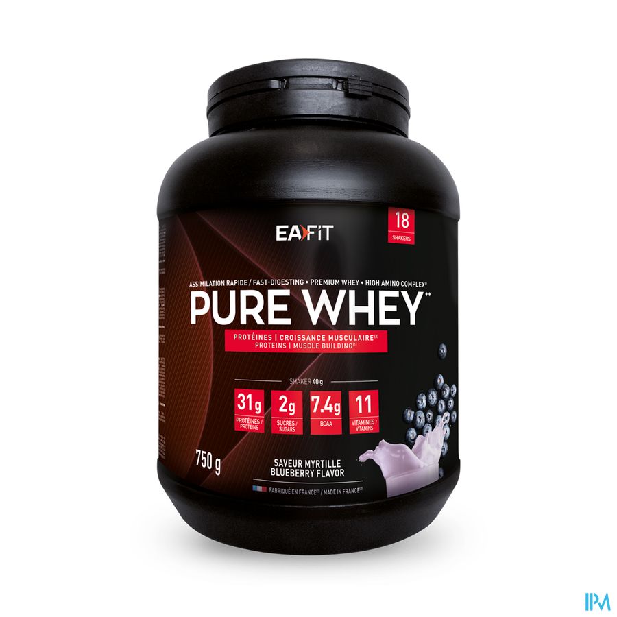 vignette EA FIT CM PURE WHEY MYRTILLE 750G BLACK