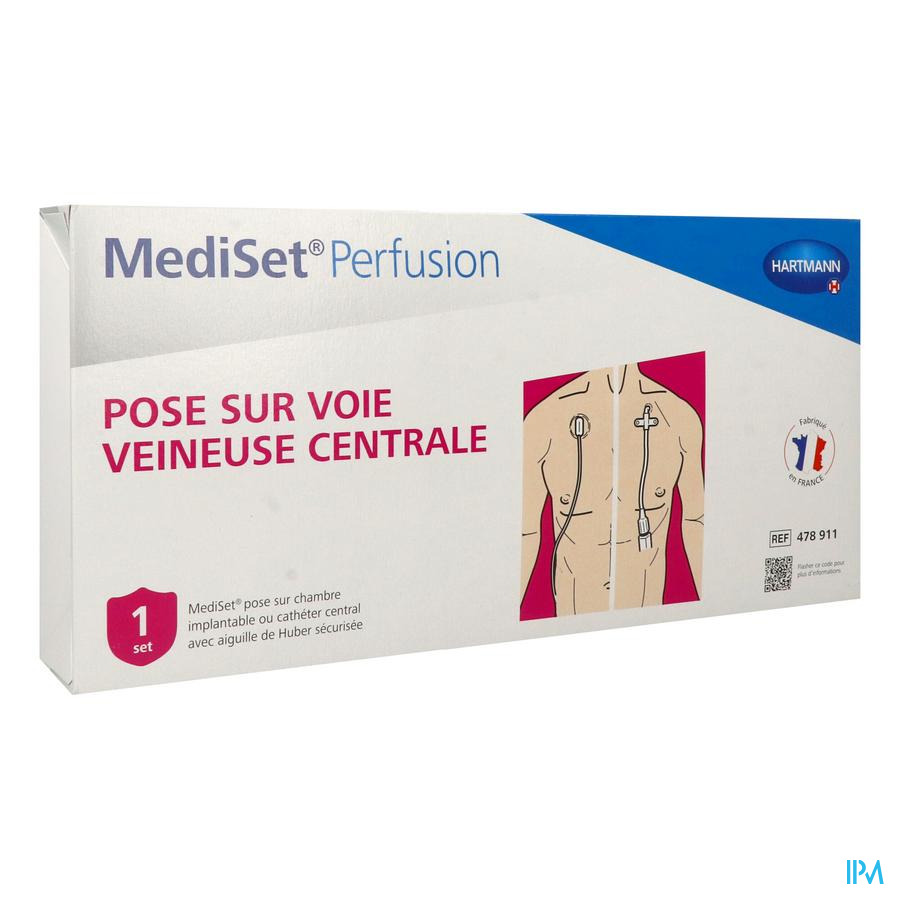 vignette Hartmann Mediset Perfusion Set De Pose De Perfusion Sur Chambre Implantable Av Aiguille De Huber