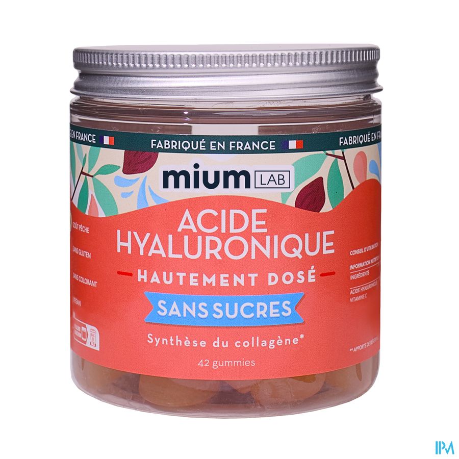 produit MIUM LAB GUMMIES ACIDE HYALU S/SUCRE 42