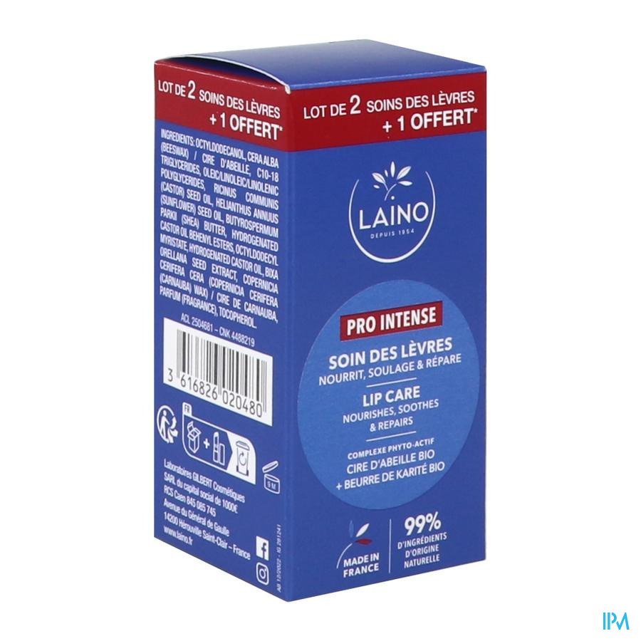 vignette Laino Soin Des Levres Pro Intense Stick 4g X3