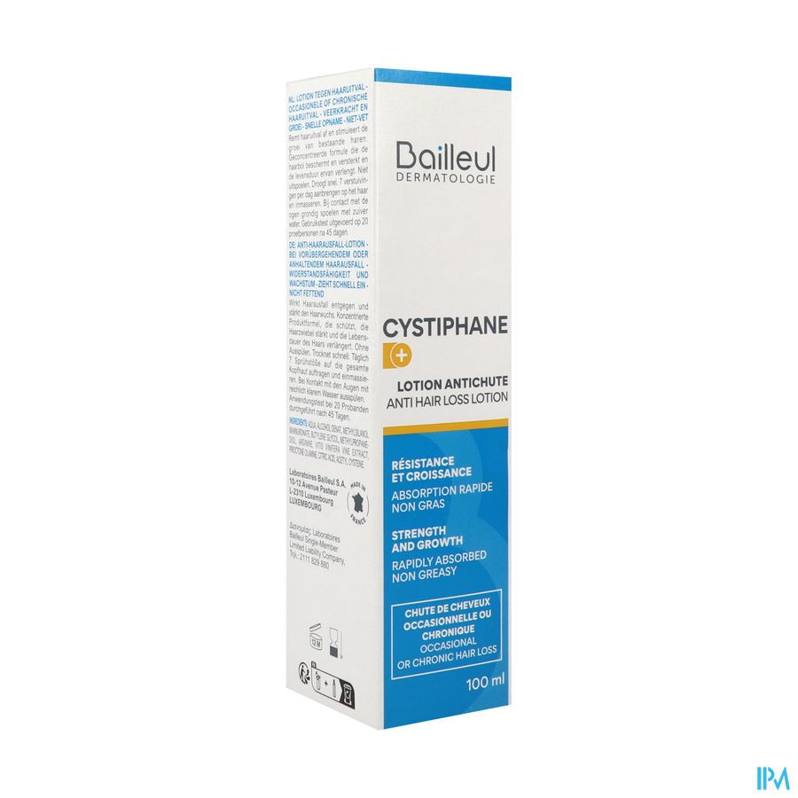 produit Cystiphane+ Lotion Antichute 100ml