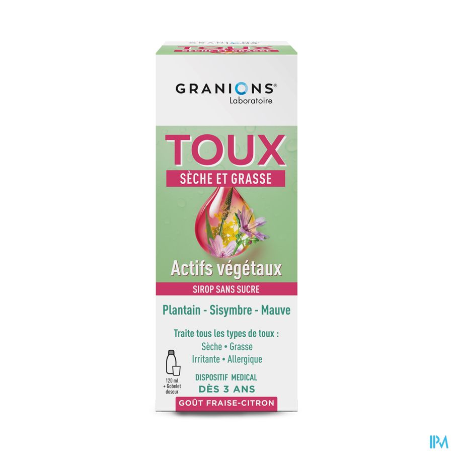 produit GRANIONS TOUX SECHE ET GRASSE SIROP