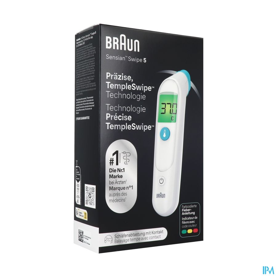 produit BRAUN THERMOM TEMP TEMPLESWIPETM BST200WE