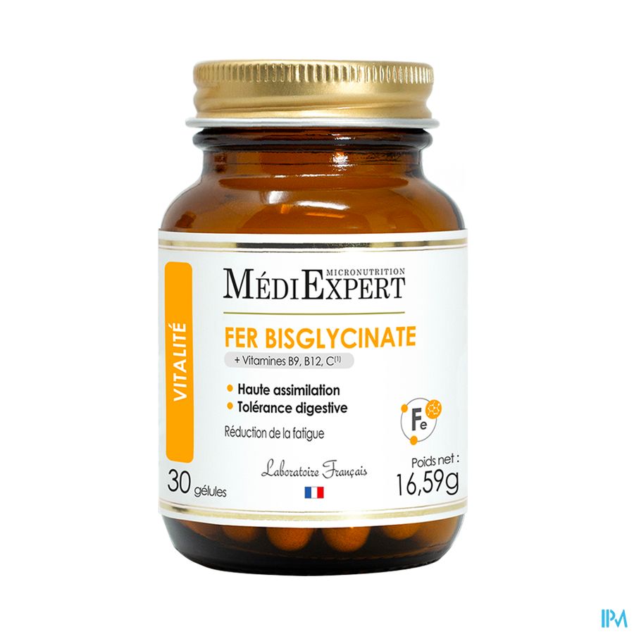 vignette FER BISGLYCINATE 30 GELULES