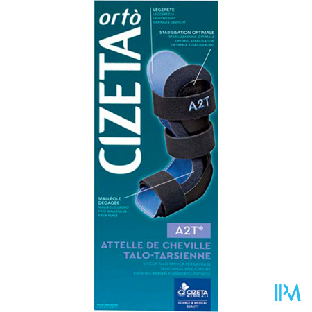 vignette CIZETA ORTO ATTELLE CHEVILLE A2T NOIR T3