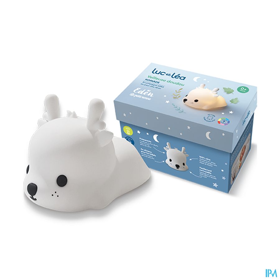 vignette Luc Et Lea Coffret Veilleuse Petit Renne 2024