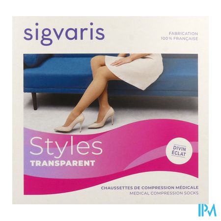 vignette Sigvaris2 Styles Transparent Chaussette Beige130 Normal Small