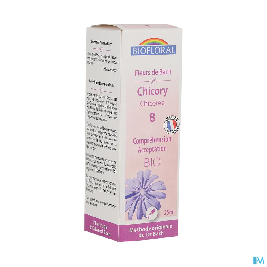 produit Biofloral Fleurs De Bach 8 Chicoree Bio 25ml