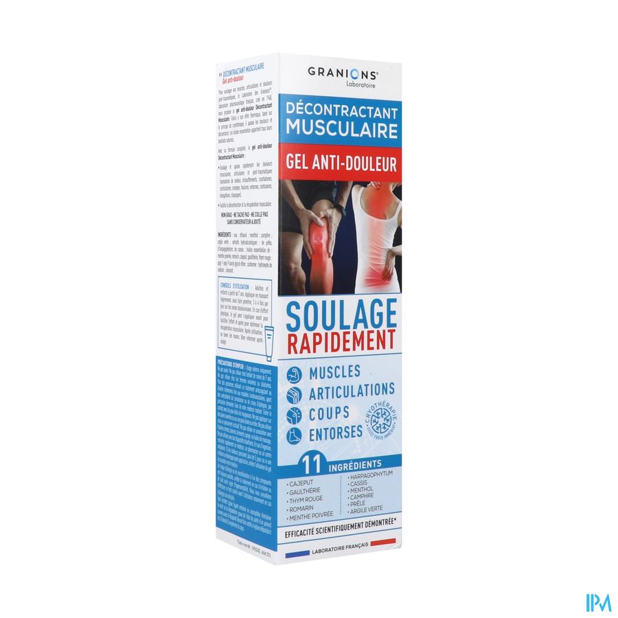 vignette GRANIONS DECONT MUSC GEL TB 100ML