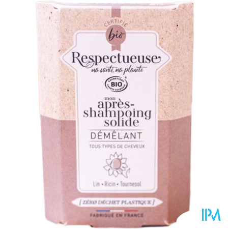 vignette Respectueuse Apres Shampooing Solide Demelant Bio 40g