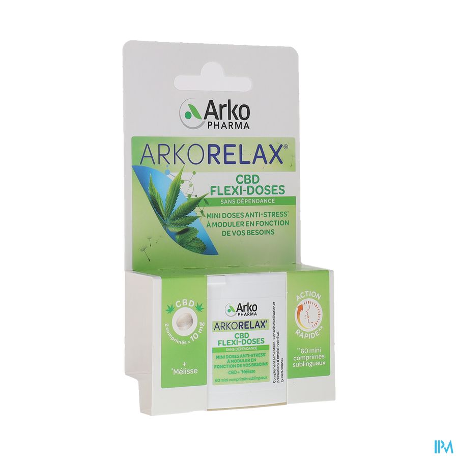 produit Arkopharma Arkorelax Cbd Flexidose Comprime Sublingual 60