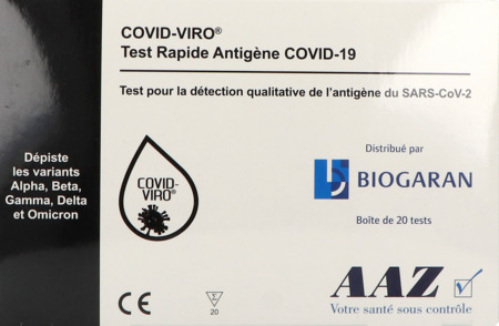 produit Biogaran Covid Viro Test Antigene 20
