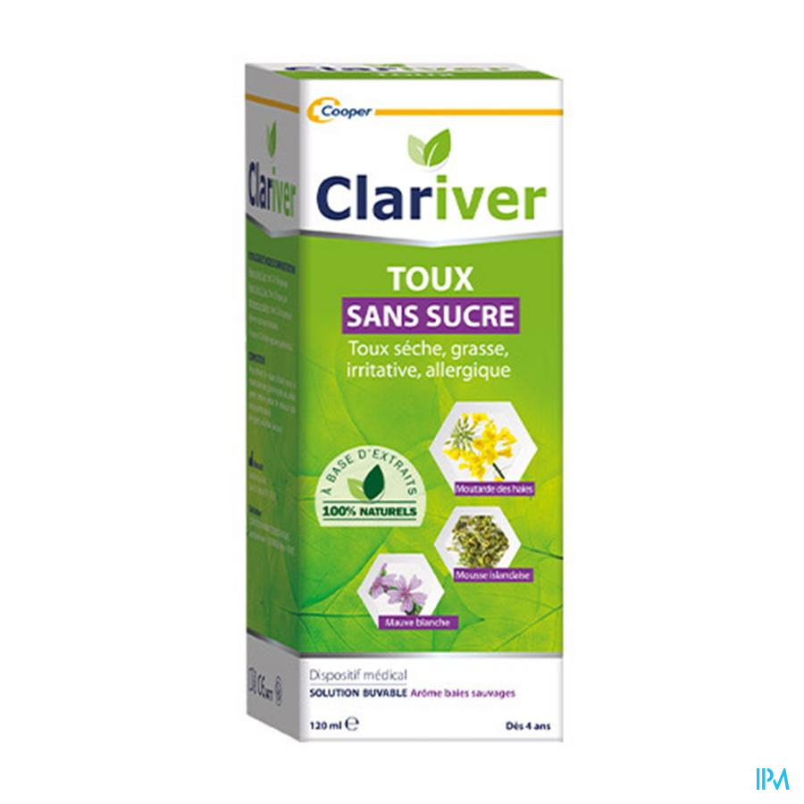 produit CLARIVER SOL BUV S/SUC 120ML