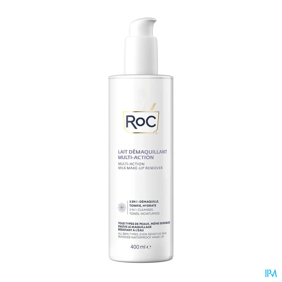 vignette Roc Lait Demaquillant Multi Action 400ml