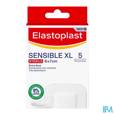 vignette Elastoplast Pansement Sensible 6x7cm Xl Bt5