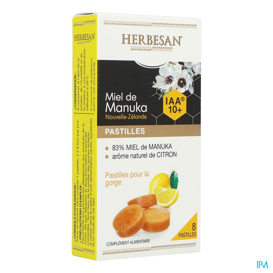 produit Herbesan Pastilles Miel De Manuka Iaa10+ Citron 8