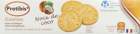 produit PROTIBIS GALETTES NOIX COCO 4X4