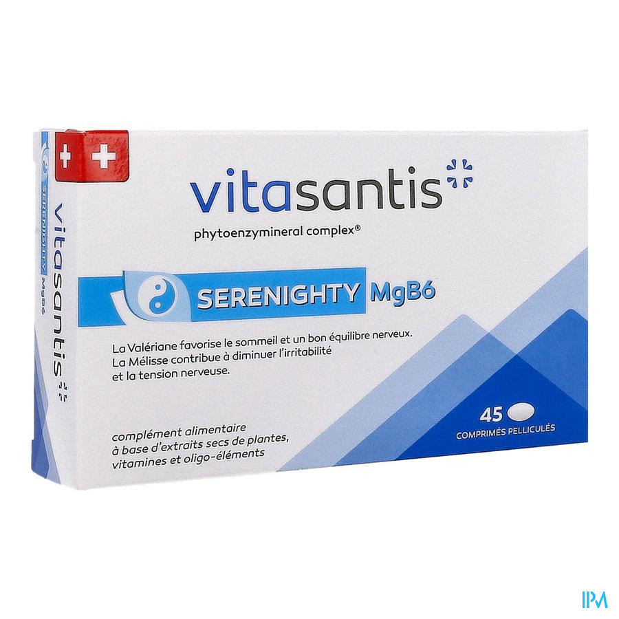 vignette Santis Vitasantis Serenighty Magnesium B6 Comprime 45