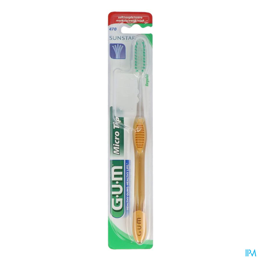 vignette Gum Micro Tip Brosse A Dents Adulte Souple Regular
