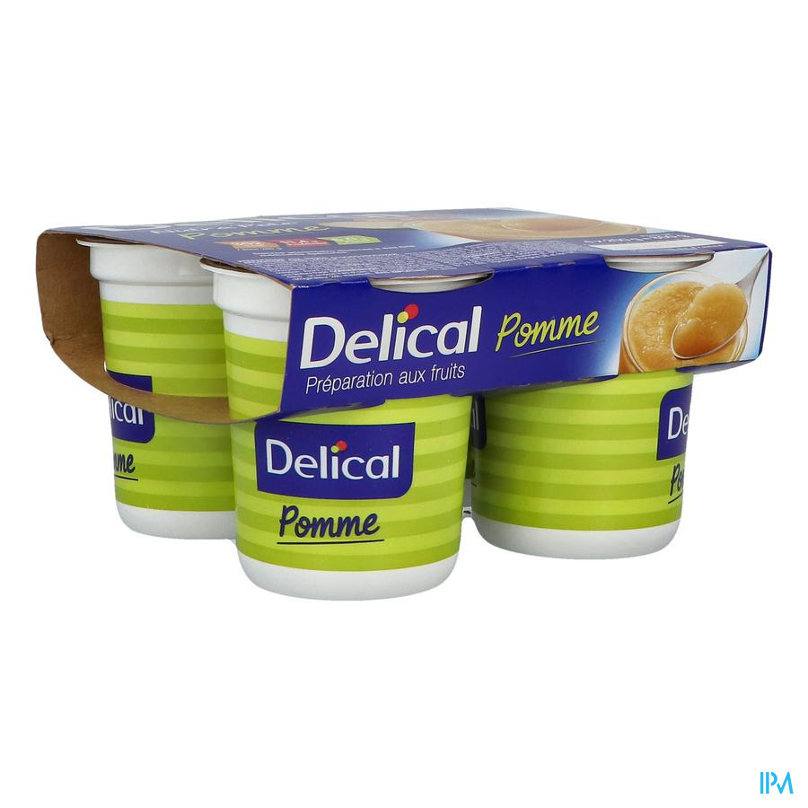 vignette Delical Dessert Fruite Nutra Pote Pomme 200g X4