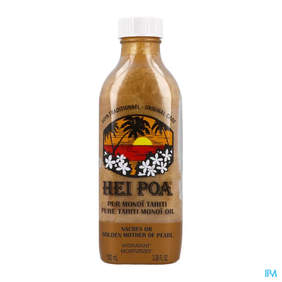 vignette Hei Poa Pur Monoi Nacre Or 100ml