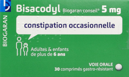 vignette BISACODYL 5MG BIOG CONS CPR 30
