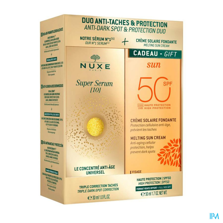 produit Nuxe Coffret Super Serum 30ml Et Creme Visage Spf50 50ml