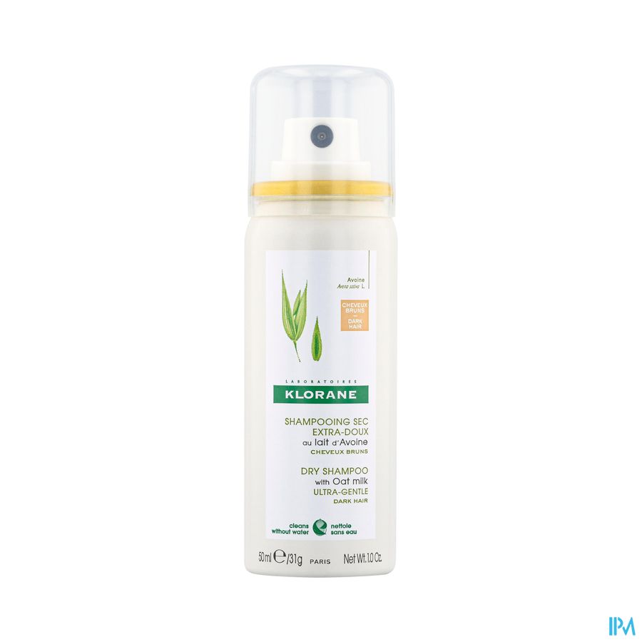vignette Klorane Shampooing Sec Extra Doux Lait Avoine Teinte Spray 50ml