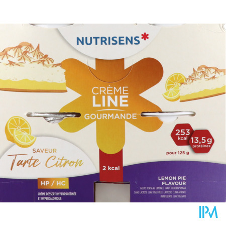 vignette Nutrisens Cremeline Gourmande Hp Hc Tarte Citron 125g X4