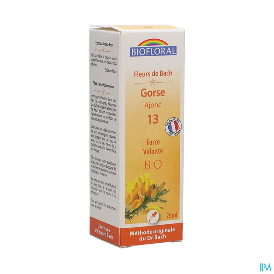 produit Biofloral Fleurs De Bach 13 Ajonc Bio 25ml