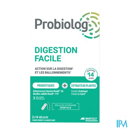 vignette Probiolog Digestion Facile Gelule 14 + 14
