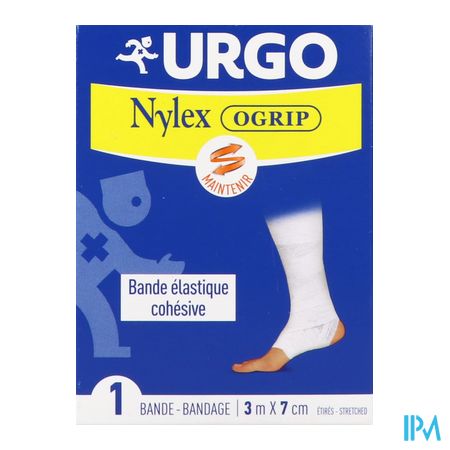 vignette Nylexogrip Bande Cohesive Blanche 3m X 7cm