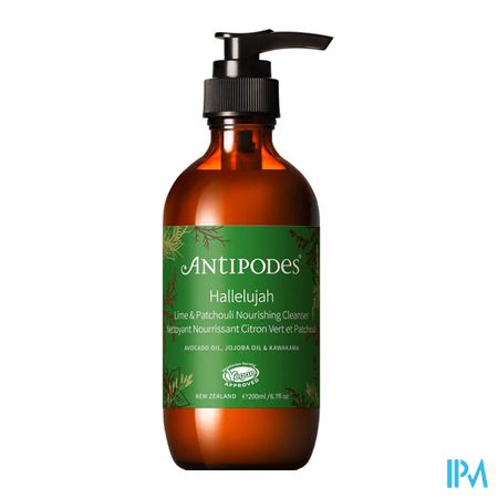 vignette Antipodes Halleluia Nettoyant Demaquillant Citron Vert Patchouli 200ml