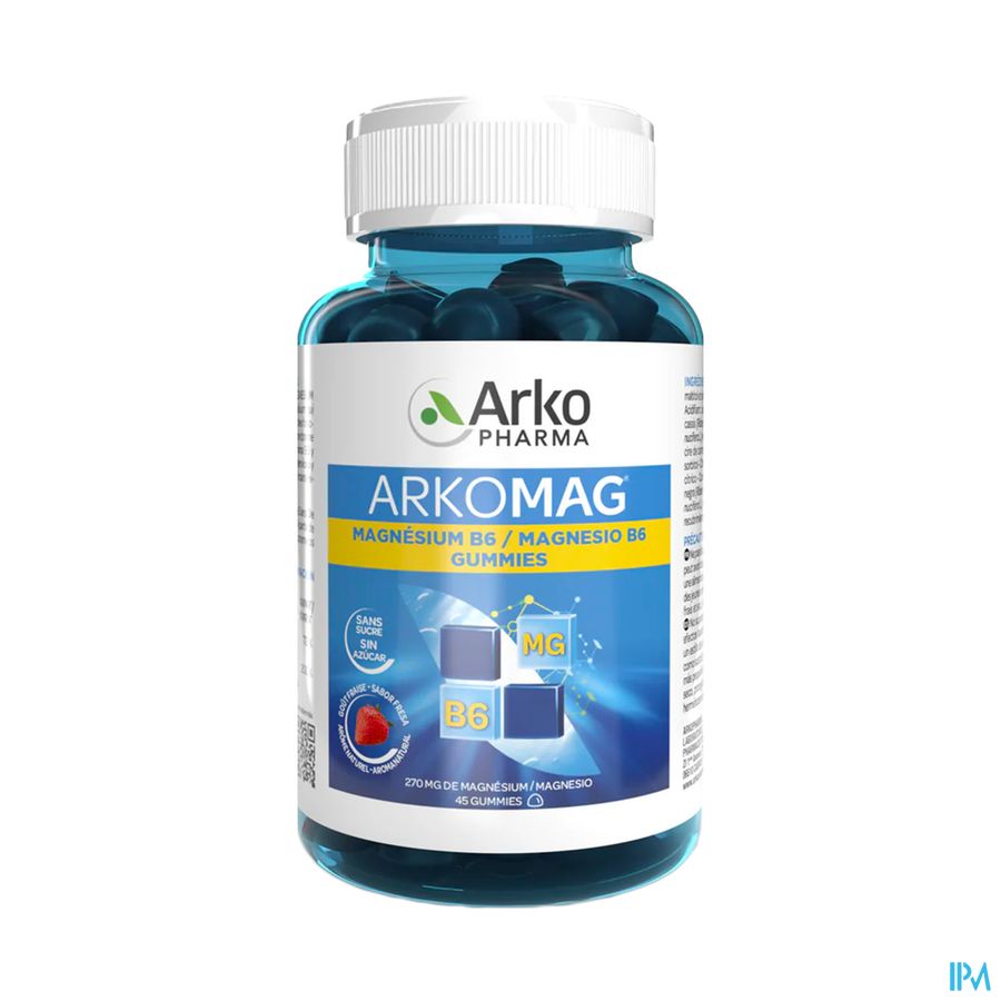 produit Arkopharma Arkomag Magnesium B6 Gummies X45