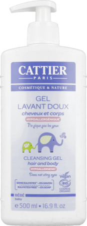 vignette Cattier Bebe Gel Lavant Doux Bio 500ml